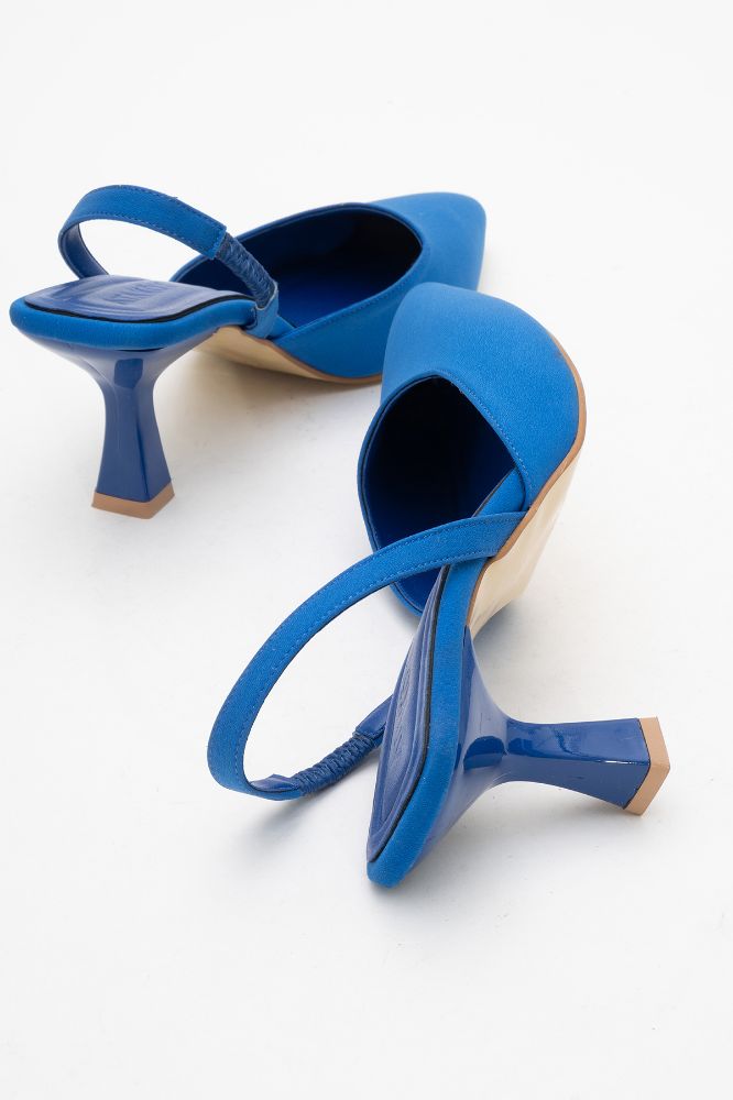 kadin-sivri-burun-arkasi-acik-stiletto-SAKS MAVI KUMAS-ERC252703-0092370_0